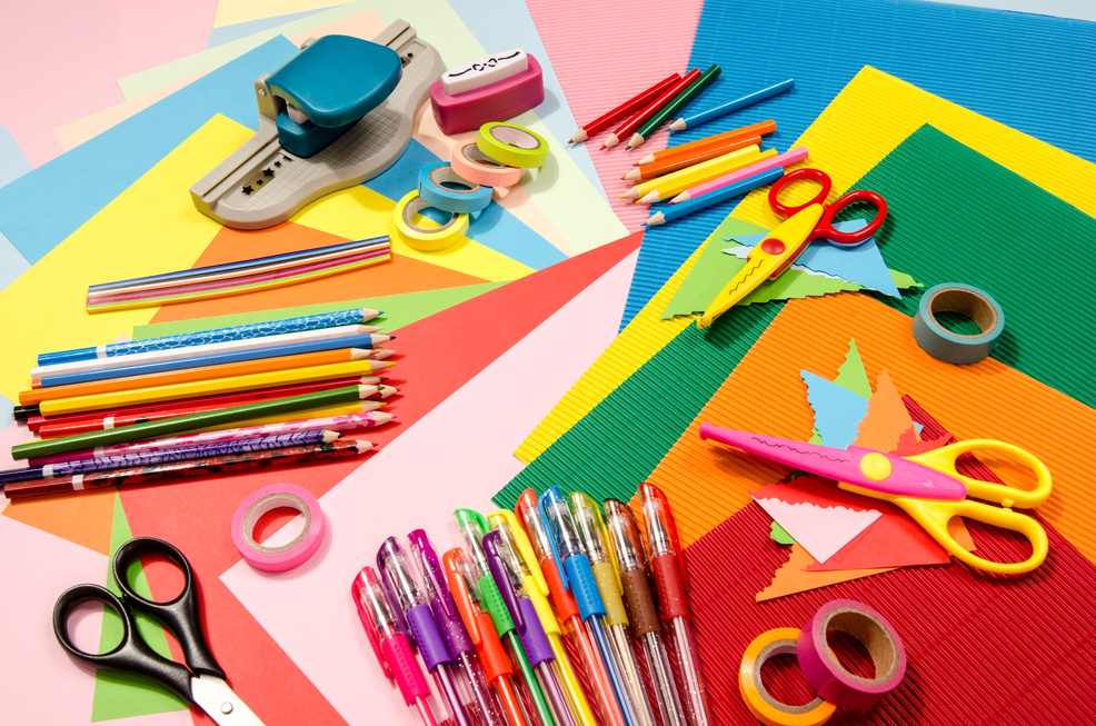 Arts and craft supplies.